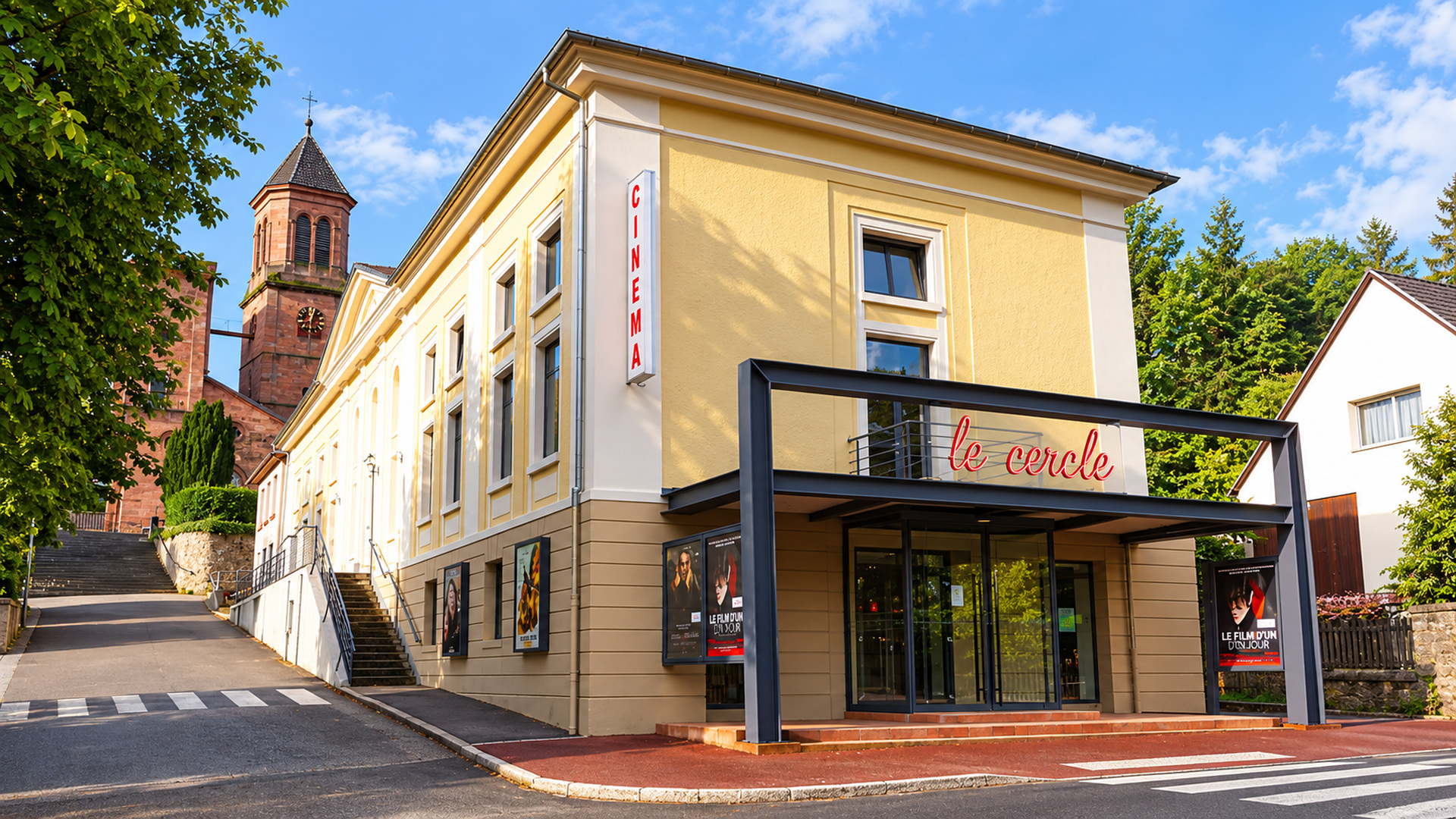 Façade actuelle du cinéma Le Cercle à Orbey